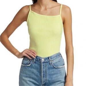 Agolde Priya Ribbed Asymmetrical Tank Top